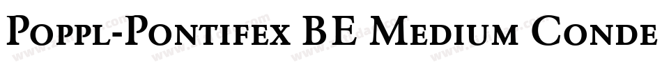 Poppl-Pontifex BE Medium Condensed with Small Caps字体转换
